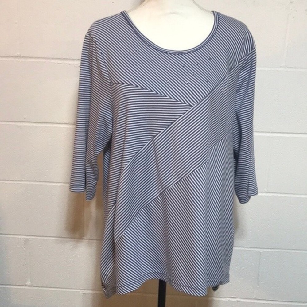 Bon Worth Sharkbite Top  Lg Pt